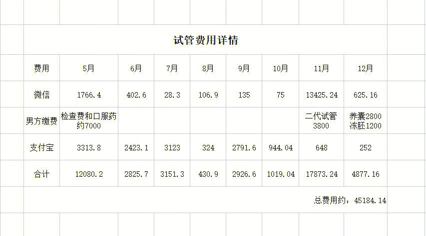 试管代孕收费